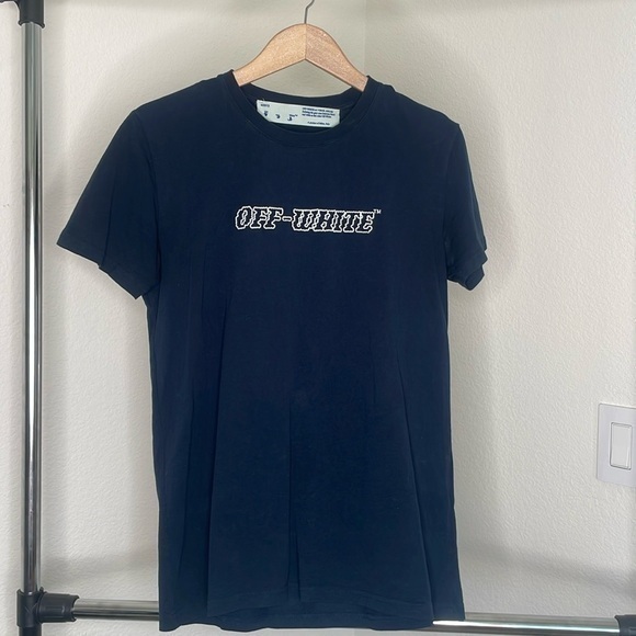 Off White Finger Gun Print T-Shirt